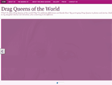 Tablet Screenshot of dragqueens-oftheworld.com